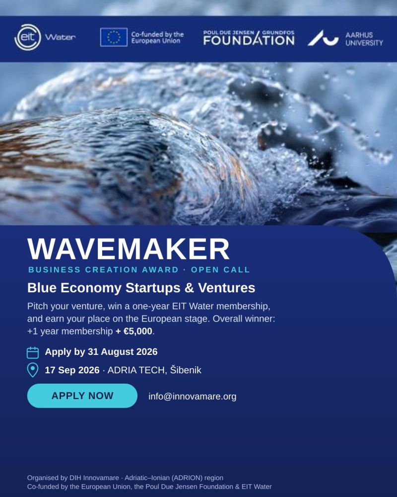 Otvoren poziv: WAVEMAKER Business Creation Award 2026.