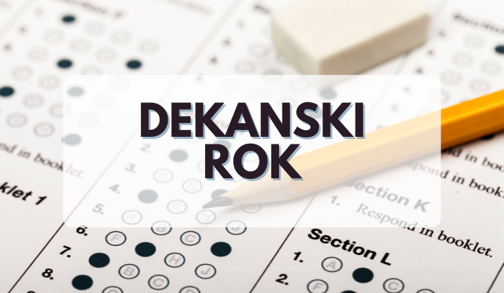 ODLUKA o održavanju izvanrednog (dekanskog) ispitnog roka u ak. god. 2025./26.