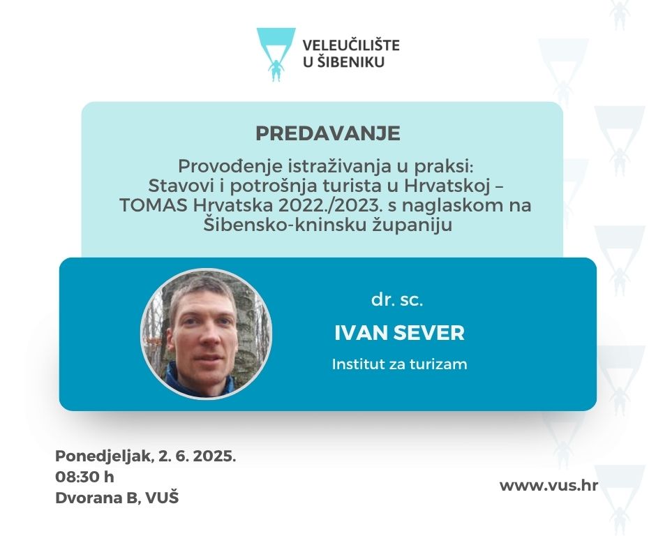 Gostujuće predavanje dr. sc. Ivana Severa: Stavovi i potrošnja turista u Hrvatskoj – TOMAS 2022./2023.