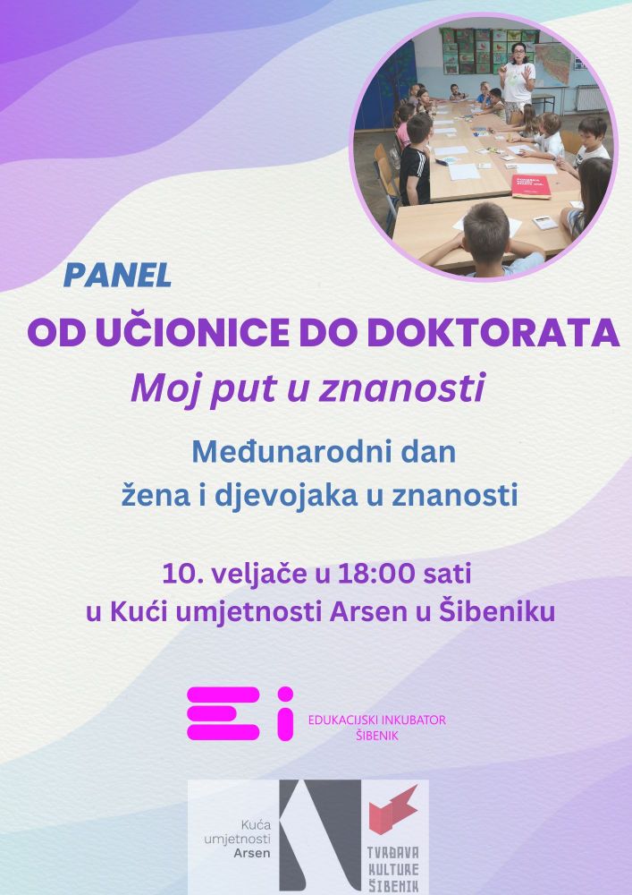 Poziv na panel "Od učionice do doktorata" povodom Međunarodnog dana žena i djevojaka u znanosti