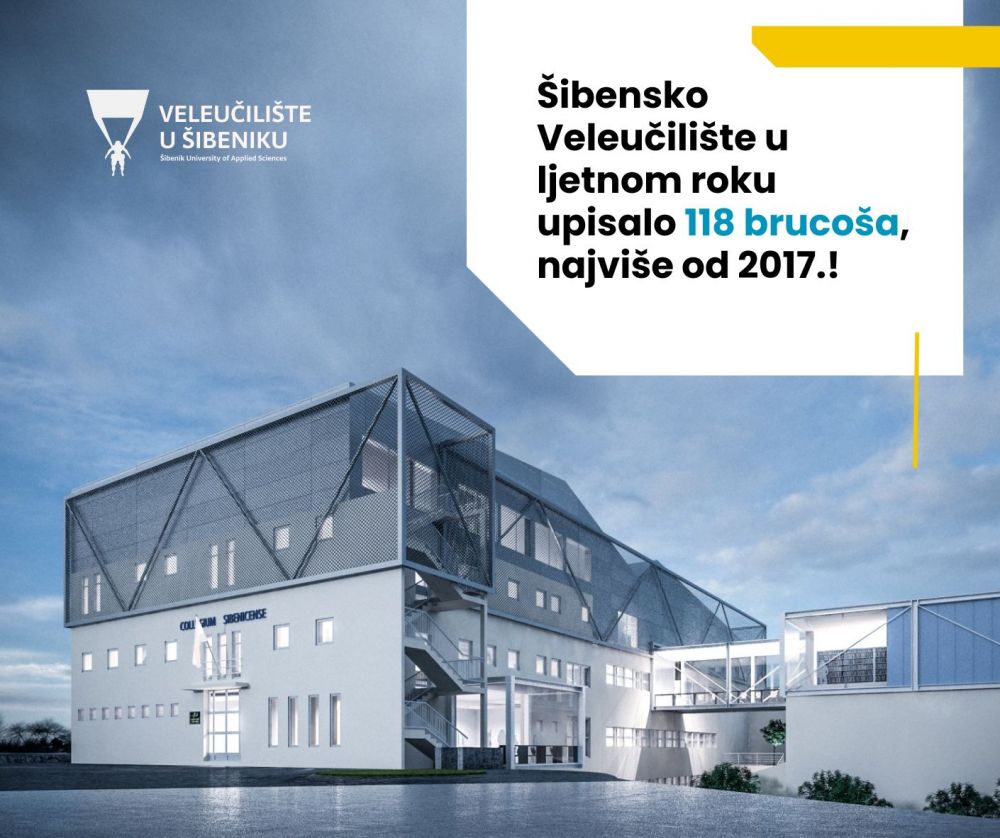 ŠIBENSKO VELEUČILIŠTE U LJETNOM ROKU UPISALO 118 BRUCOŠA, NAJVIŠE OD 2017.!