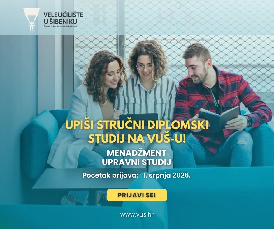 Otvorene su prijave za upis na stručne diplomske studije Veleučilišta u Šibeniku