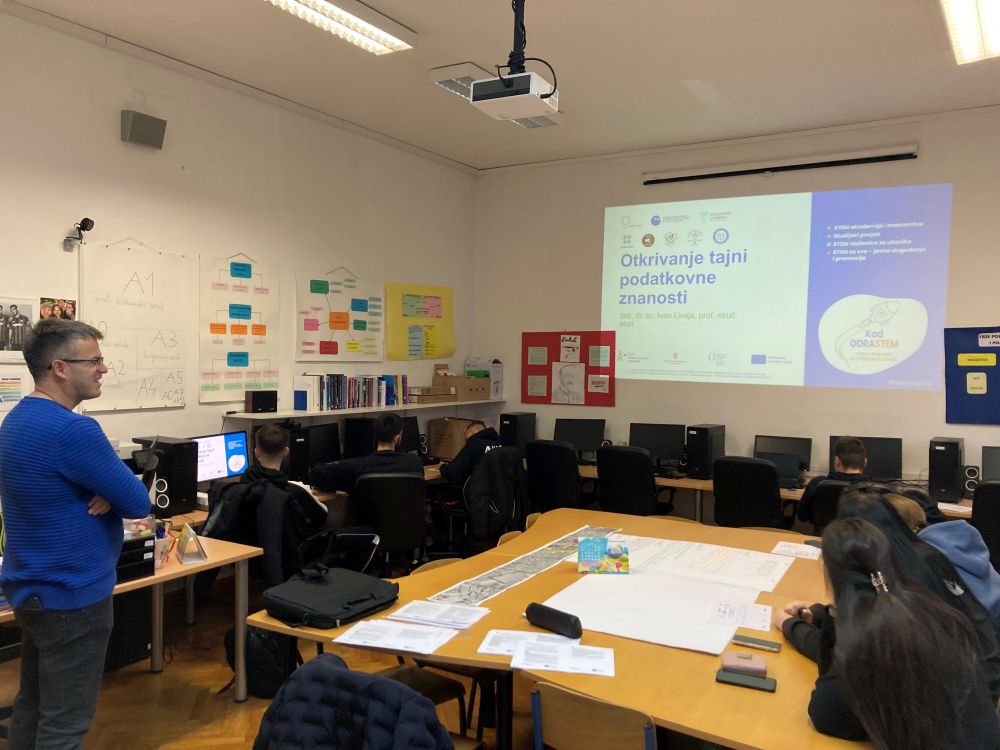 Održana radionica „Otkrivanje tajni podatkovne znanosti" u sklopu projekta KadOdraSTEM